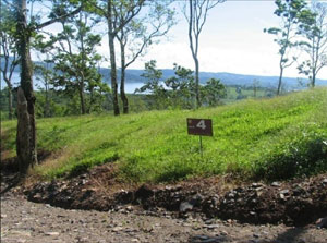 A sloping lot at Quintanar.